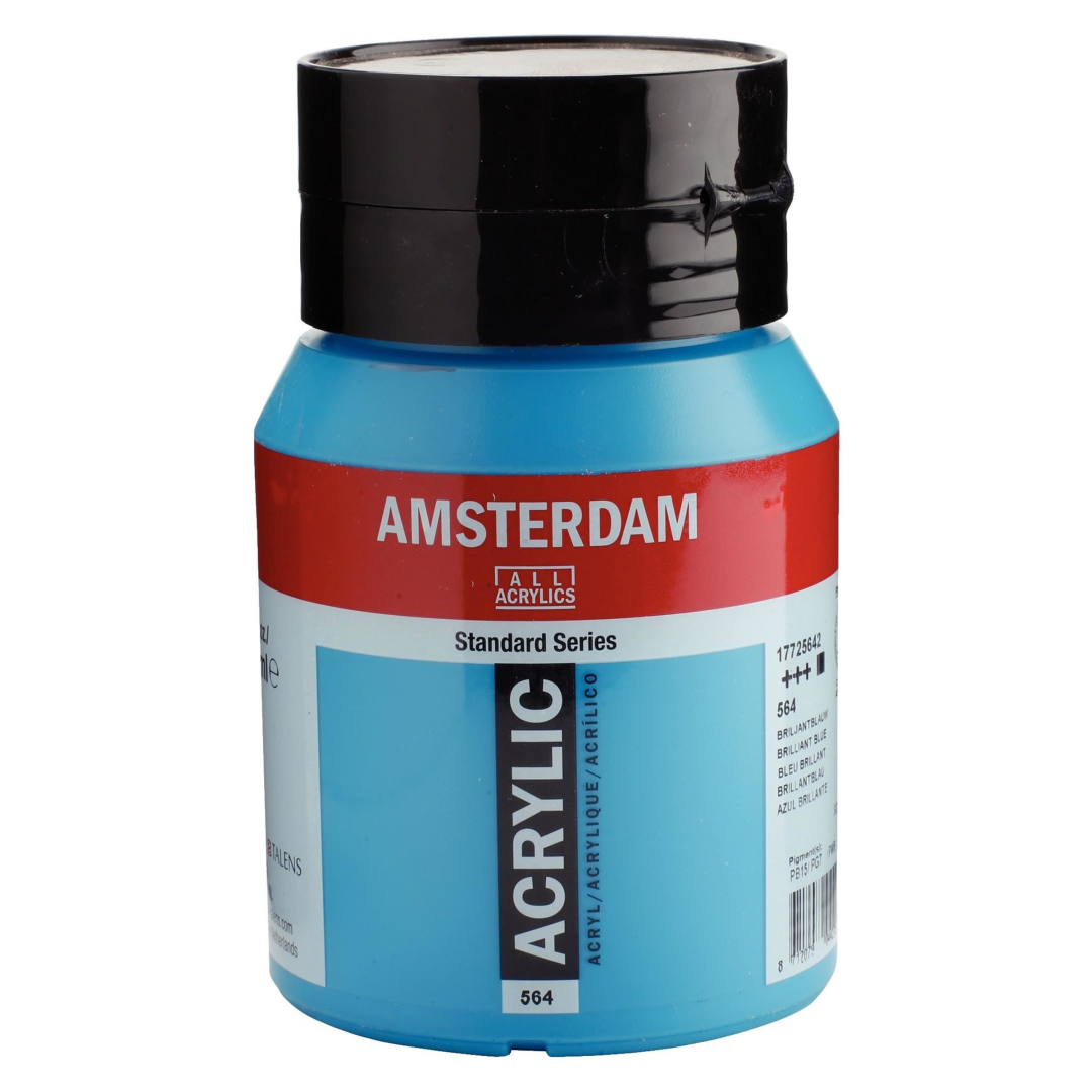 Royal Talens Amsterdam Acrylverf 564 Briljantblauw 500 ml