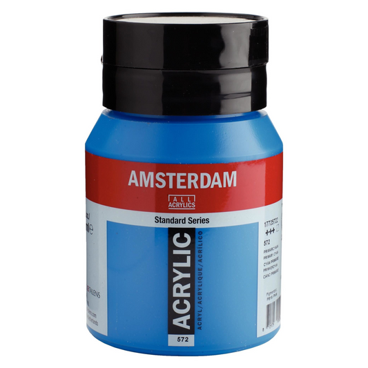 Royal Talens Amsterdam Acrylverf 572 Primair Cyaan 500 ml
