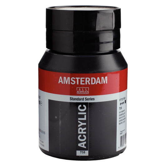 Royal Talens Amsterdam Acrylverf 735 Oxydzwart 500 ml
