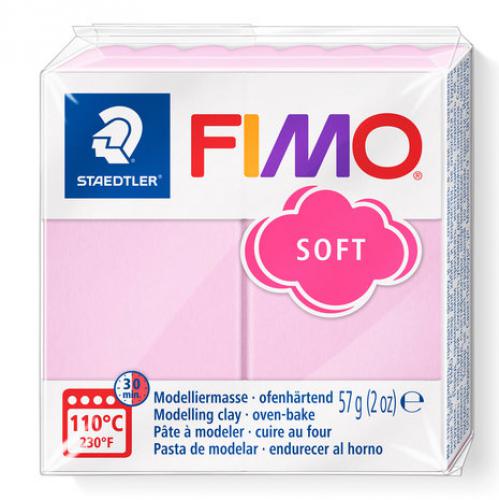 FIMO Soft Licht Roze Nummer 205 56g - Polymeerklei / Boetseerklei