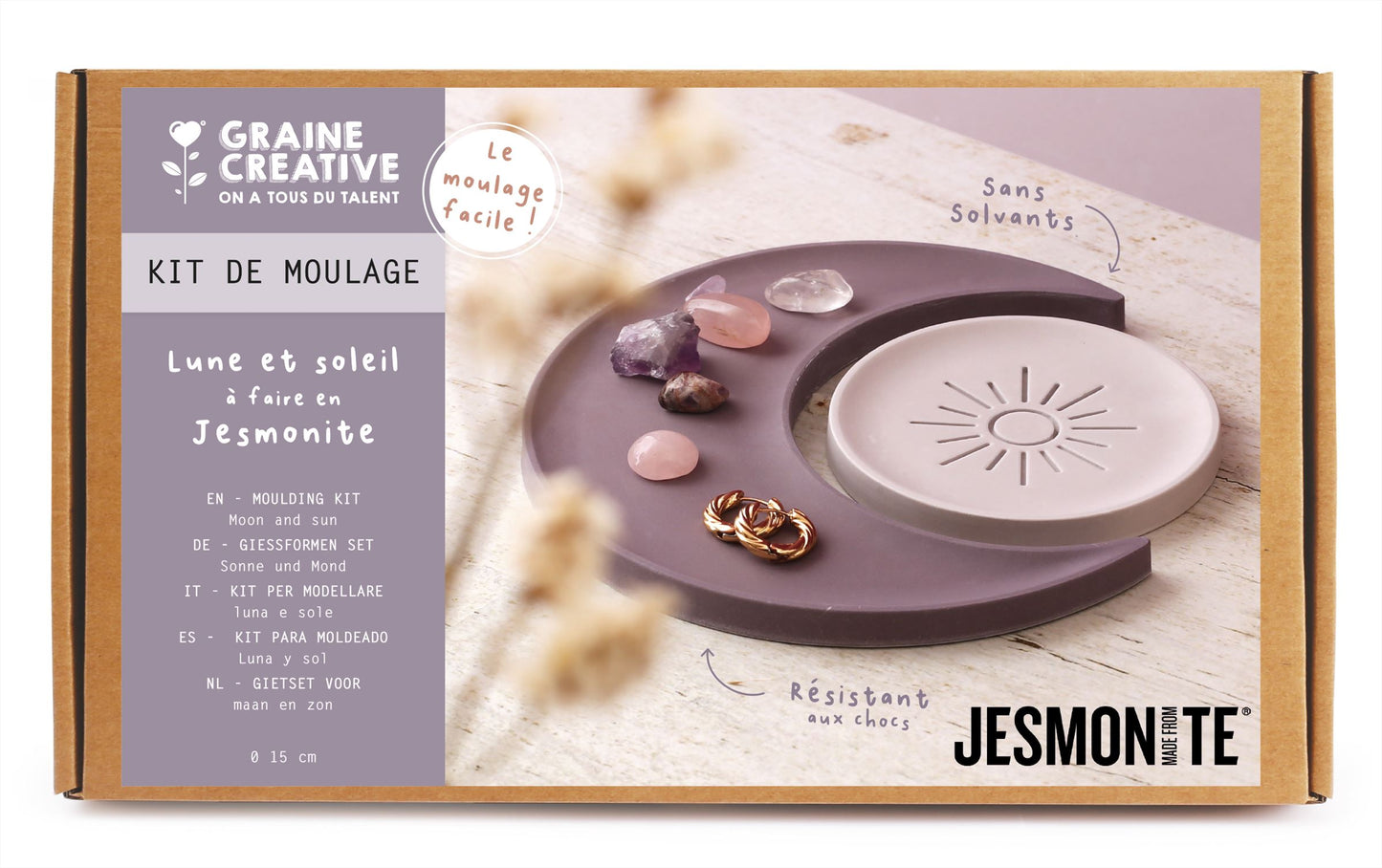 GC Jesmonite DIY Kit Tray Moon and Sun