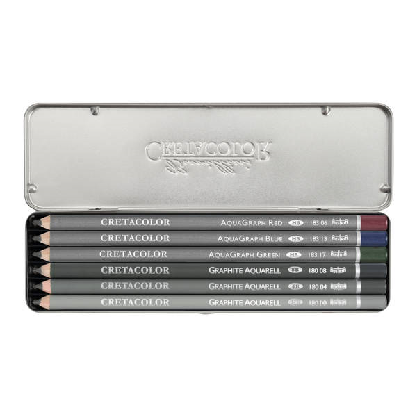 Cretacolor Graphite & Watercolor Pencil Set 6 Pieces