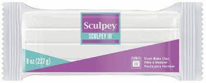 Sculpey Sculpey III Soft Wit 227g - Polymeerklei / Boetseerklei