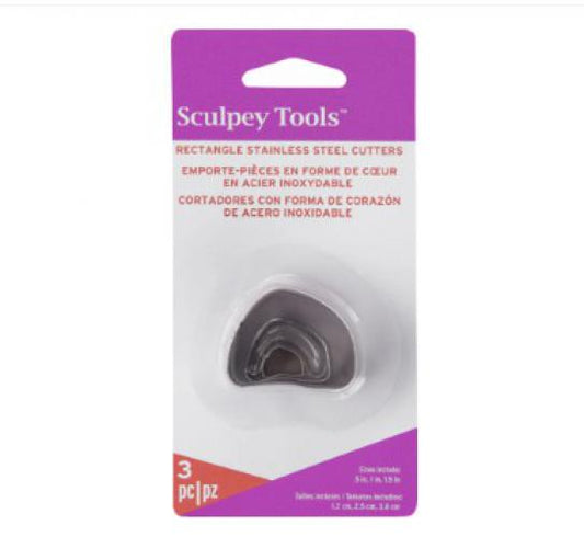 Sculpey Uitsteekvormen Irregulair Ovaal 3 Stuks - Boetseerklei