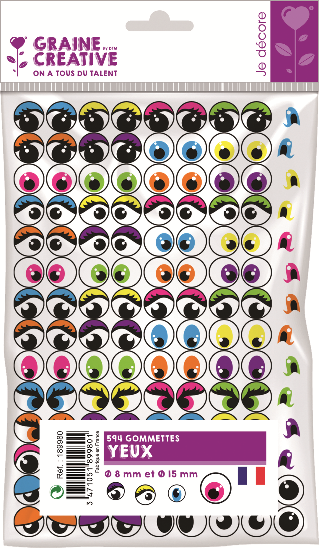 GC Sticker Augen 594 Stück