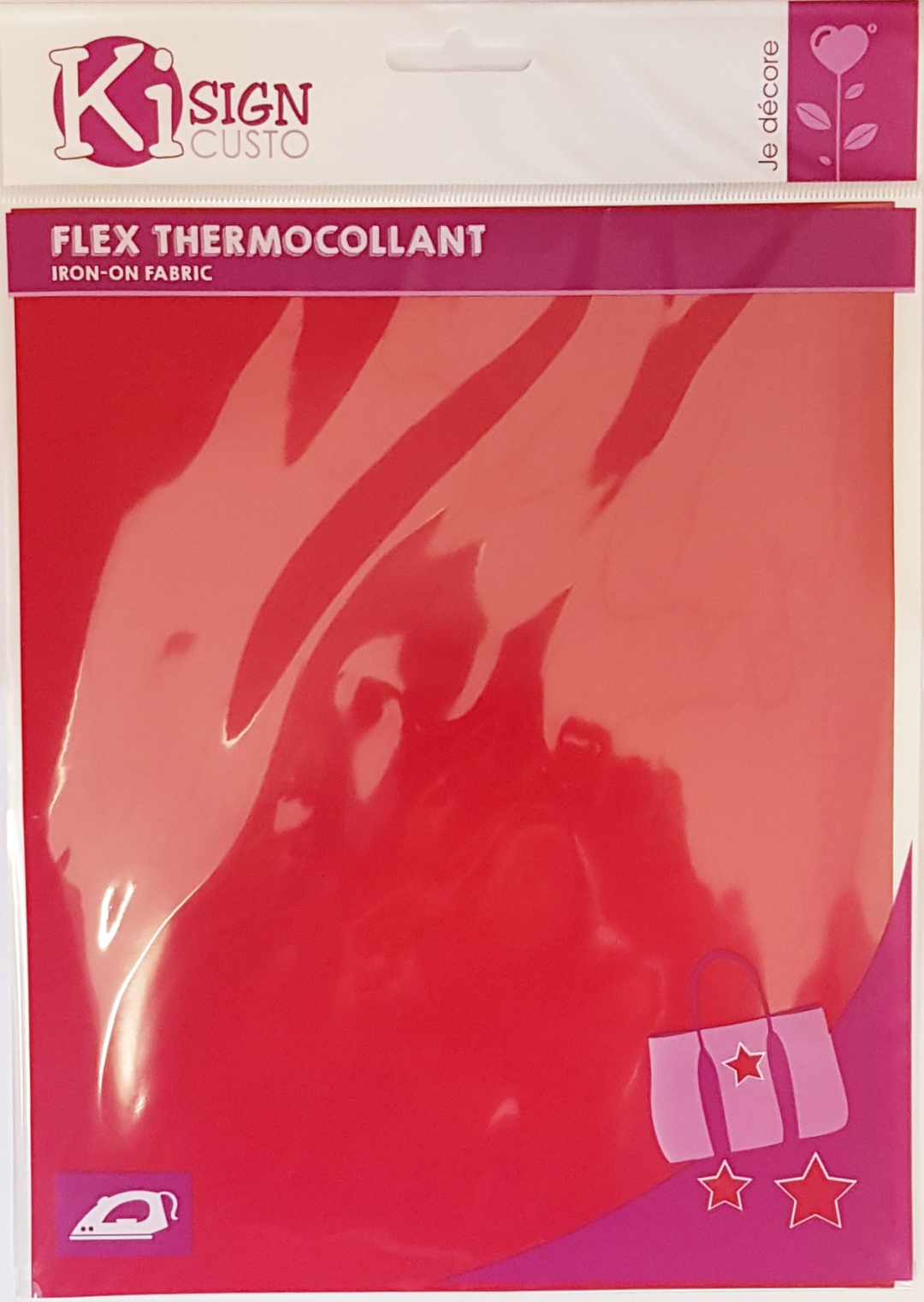Ki-sign Flexibele Opstrijkfolie Mat 20x25 cm Rood
