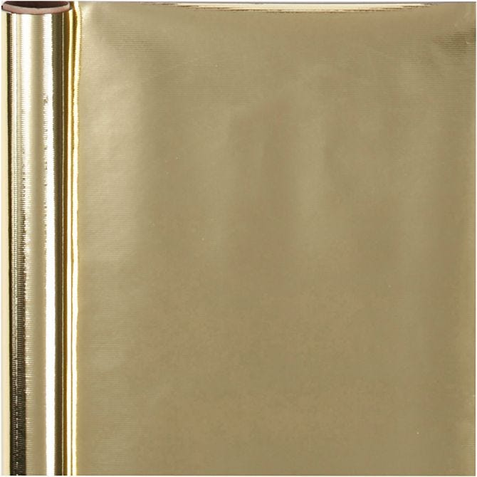 CC Geschenkpapier, B: 50 cm, 65 gr, 4 m, gold