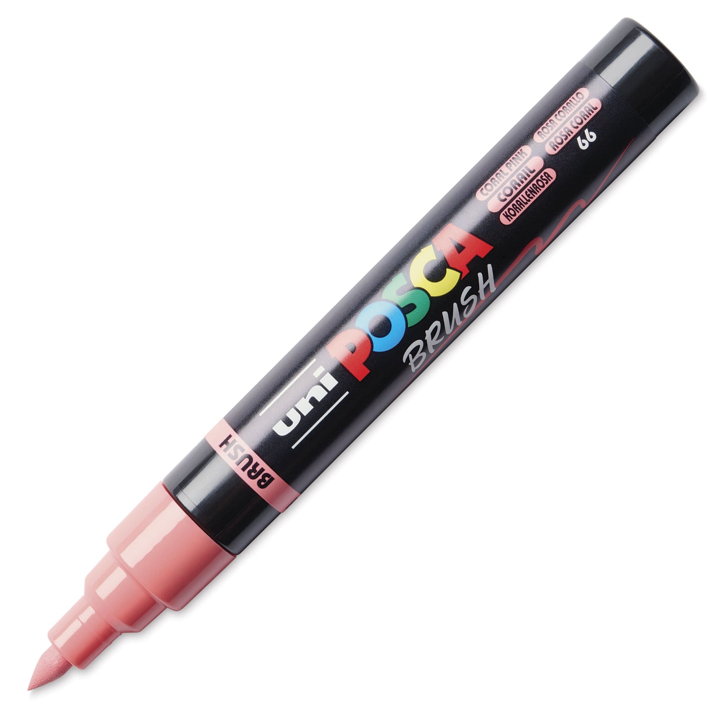 Uni Posca Brushmarker 5M Koraalroze