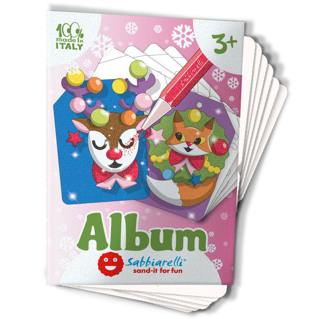 Sabbiarelli Sand Art Christmas Cards Album 10 pieces