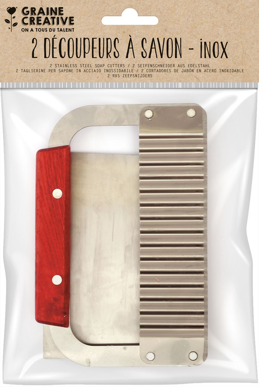 GC Soap Cutter Set Smooth & Fluted Corrugated 2 pcs