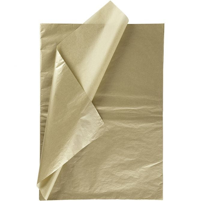 CC Tissuepapier 50x70 cm Goud 6 vel