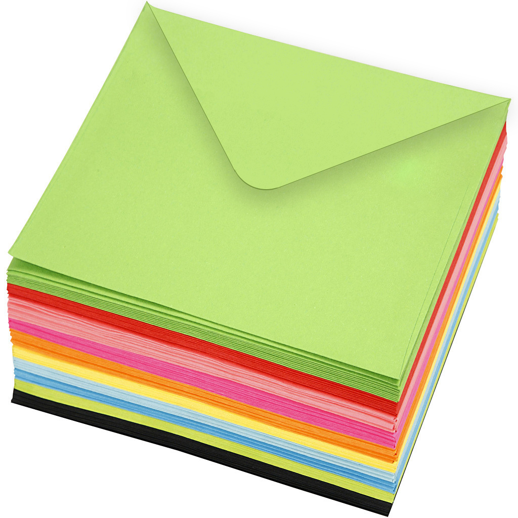 CC Gekleurde Enveloppen 16x16 cm 100 stuks
