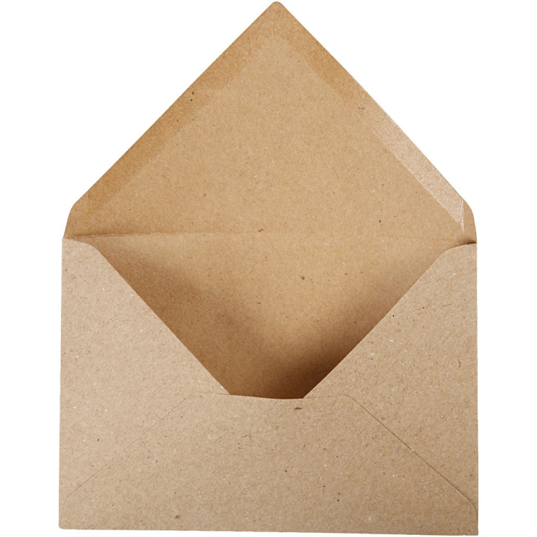 CC Recycling-Umschläge 11,5x16 cm Natur 50 Stück