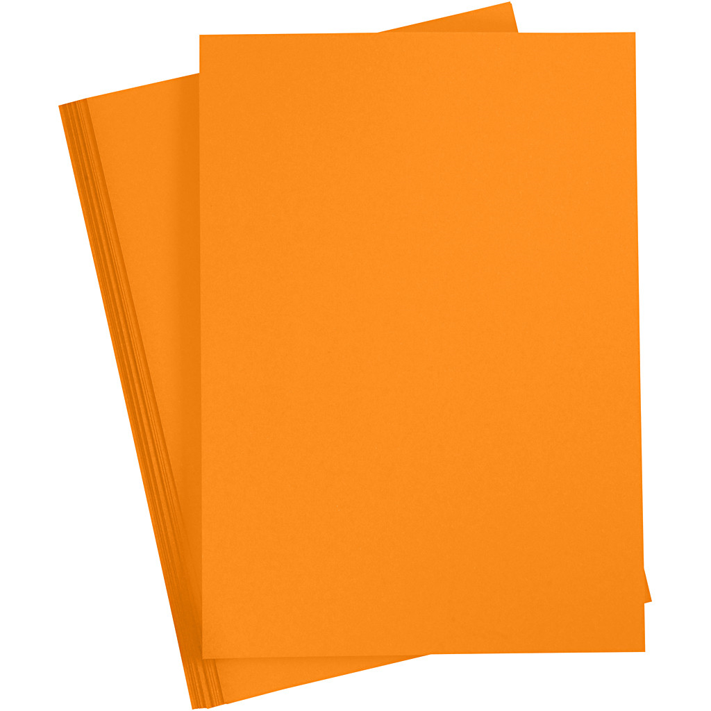CC Colored Cardboard A4 Mandarin 20 sheets