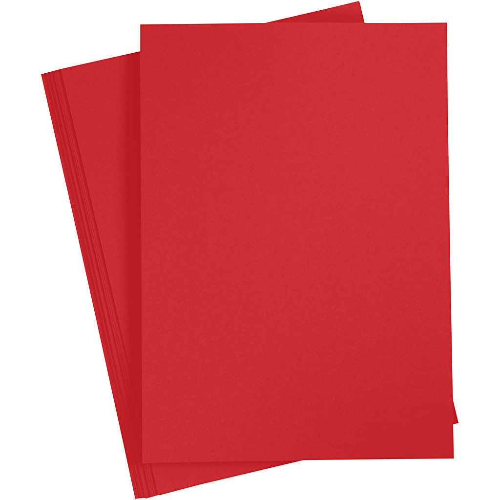 CC Coloured Card A4 Christmas Red 20 sheets