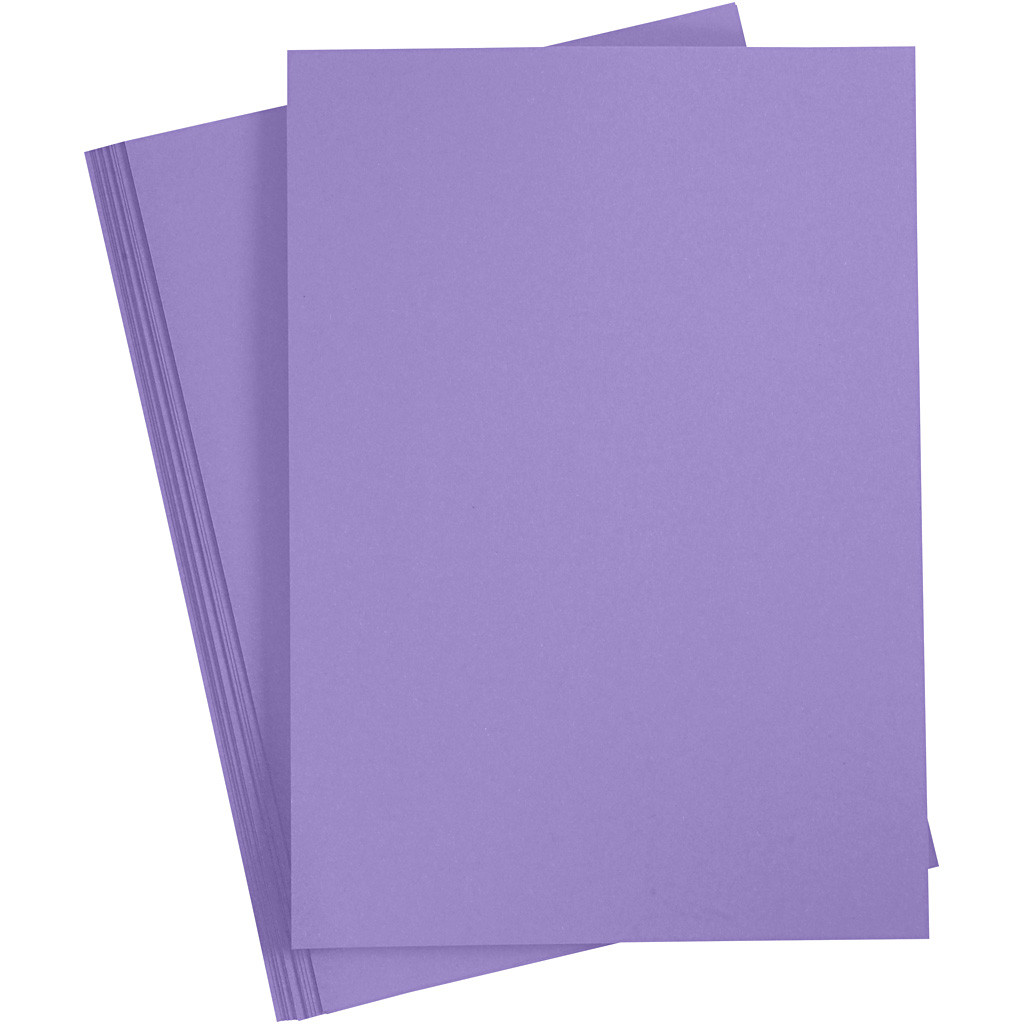 CC Colored Cardboard A4 Purple 20 sheets