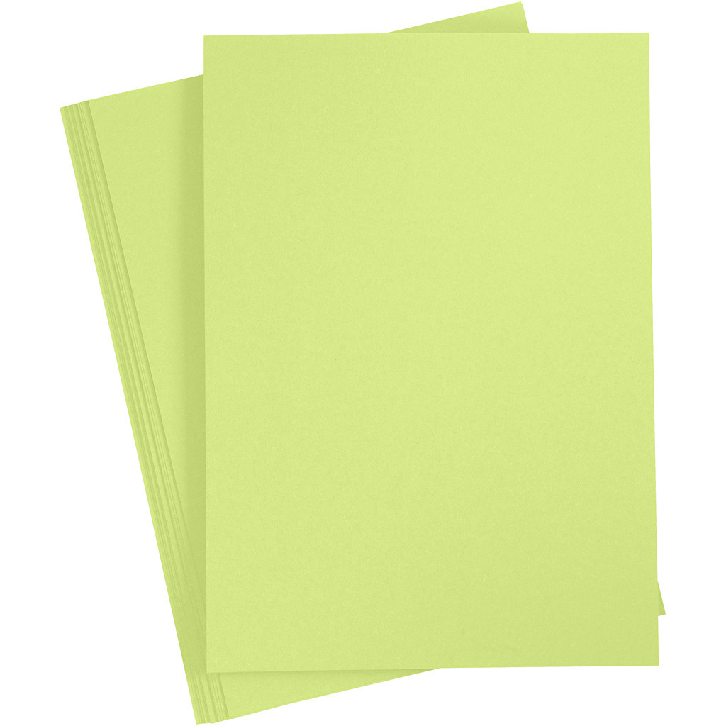 CC Gekleurd Karton A4 Lime Groen 20 vel