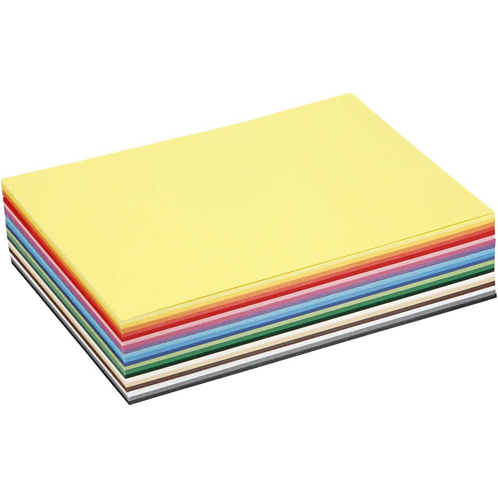 Colortime Farbiges Kartonpapier A5 300 Blatt