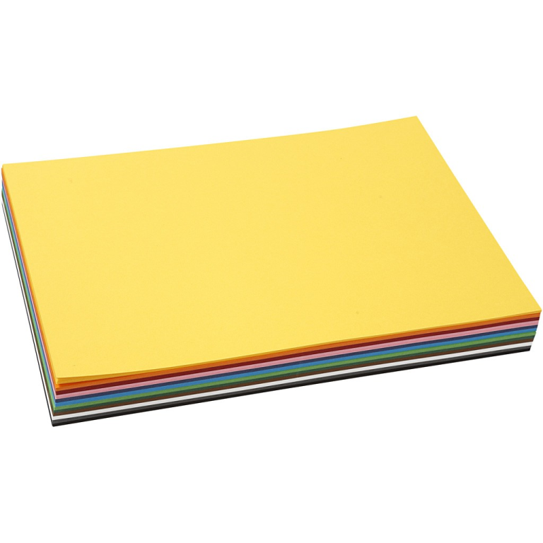 Colortime Coloured Cardboard A4 180 gsm 120 sheets