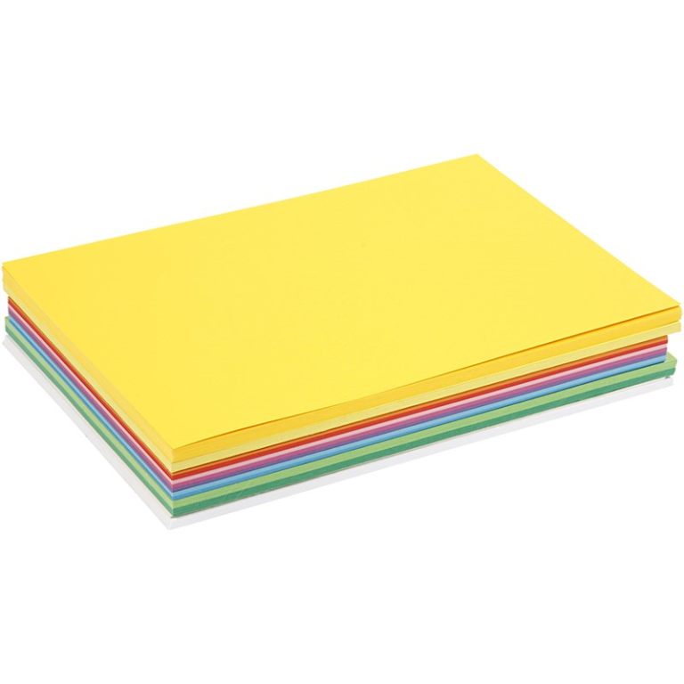 Colortime Gekleurd Karton A5 Happy 60 vel