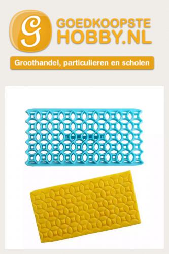 Fimo Embossing Stempel Halve Cirkels - Polymeerklei / Boetseerklei