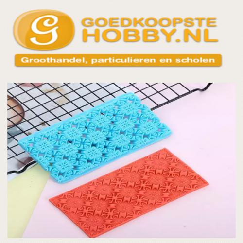 Fimo Bloemen Embossing Stempel - Accessoire voor Klei & Cake