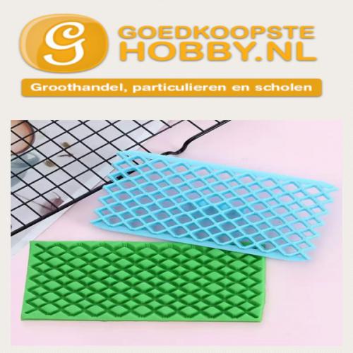 Fimo Klei Embossing Stempel Driehoek | Voor Polymeerklei Boetseerklei