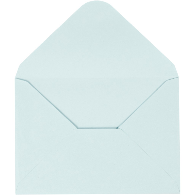Happy Moments Enveloppen 11,5x16 cm Lichtblauw 10 stuks