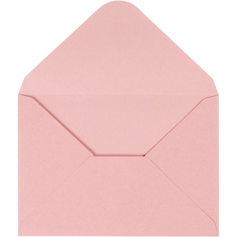 Happy Moments Enveloppen 11,5x16 cm Roze 10 stuks