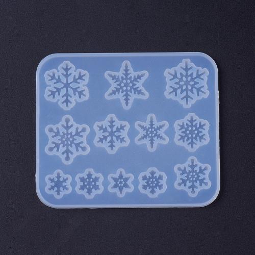 Afwerking Siliconen Mal Snowflake voor Resin Sieraden - Polymeerklei/Boetseerklei | GoedkoopsteHobby