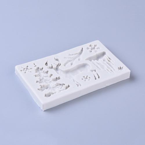 Werkzeug Silikonform Weihnachtsbaum & Tiere - Modelliermasse | GoedkoopsteHobby