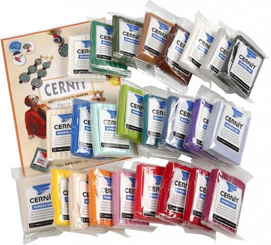 Cernit Number One Klei | 25 Basis Kleuren - Polymeerklei Boetseerklei