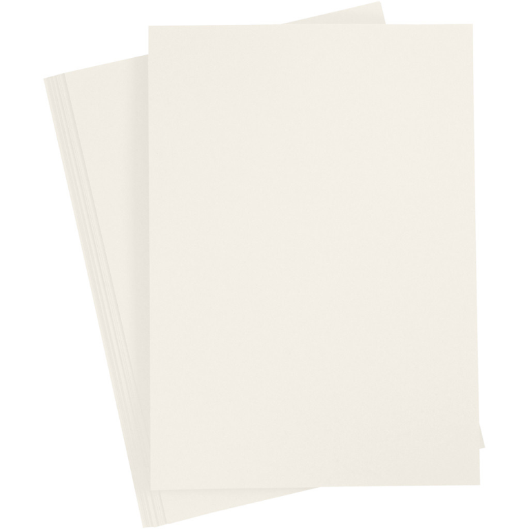 Happy Moments Farbiges Papier A4 80 g Cremeweiß 20 Blatt