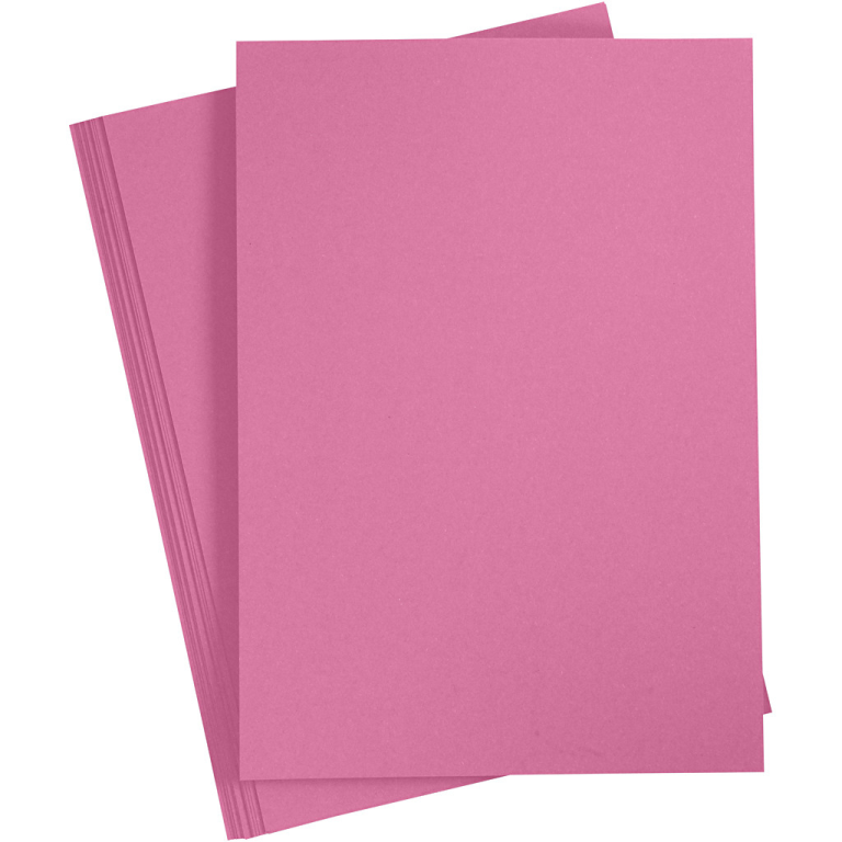 Happy Moments Gekleurd Karton A4 220 gr Roze 10 vel