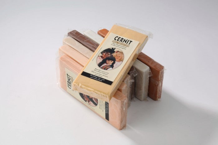 Cernit Poppenklei 6 Kleuren - 6x 500gr Polymeerklei / Boetseerklei