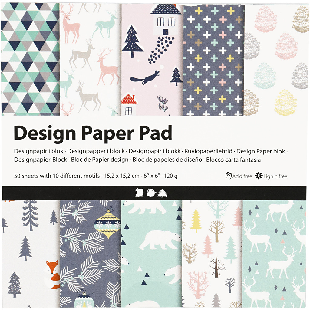 CC Design Papier Blok 15,2x15,2 cm 50 vel