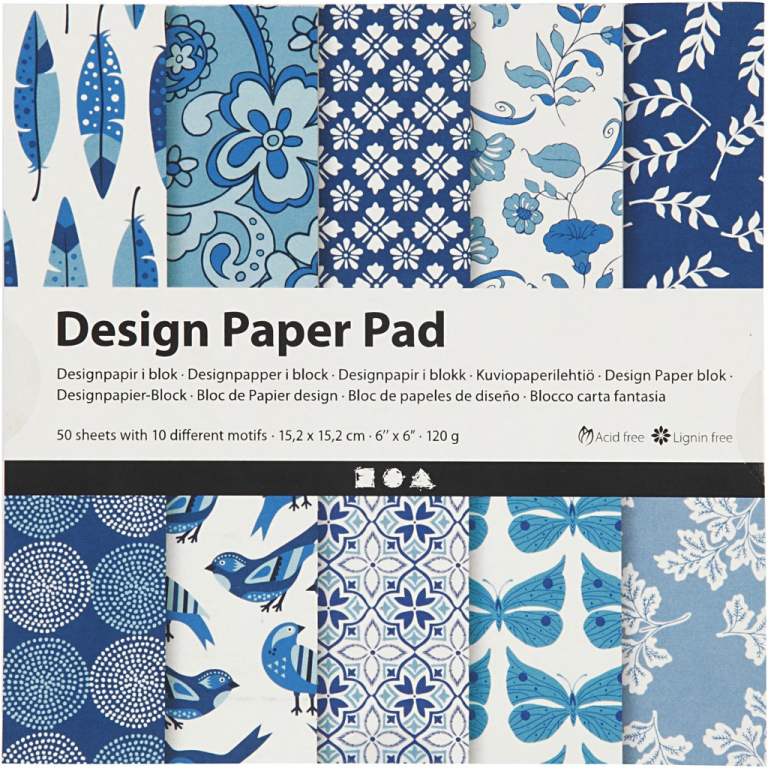 CC Design Papier Blok 15,2x15,2 cm 50 vel