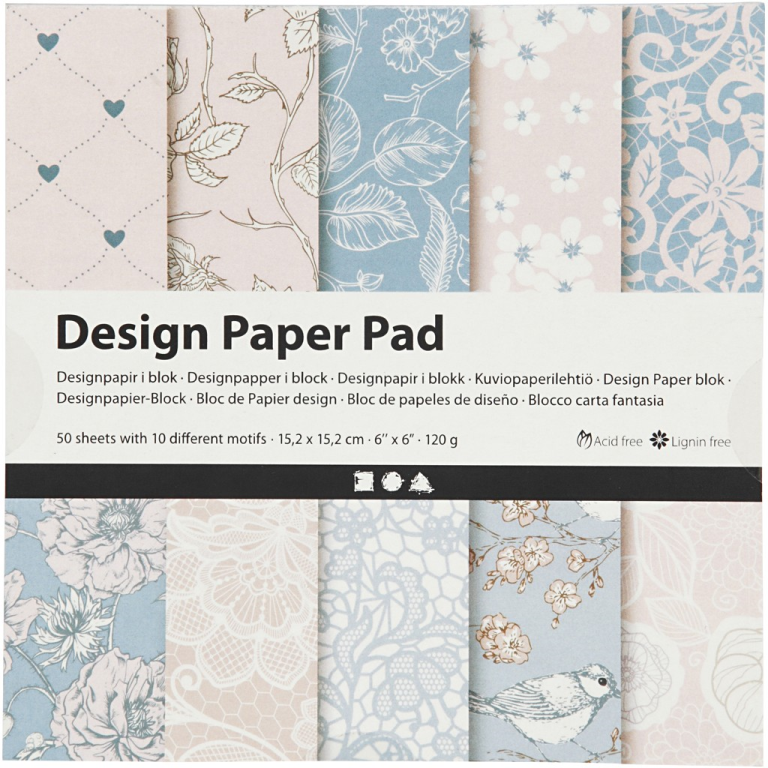 CC Design Paper Pad 15.2x15.2 cm 50 sheets