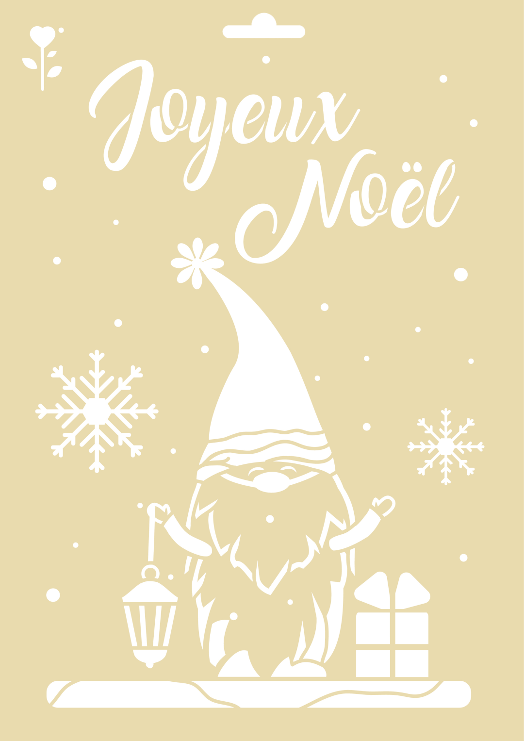 GC Sjabloon A4 Kerst Gnoom