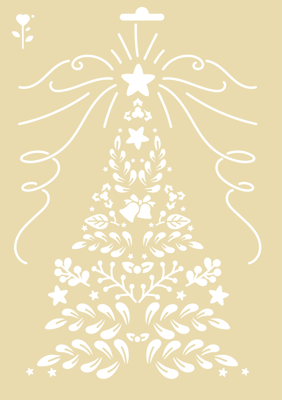 GC Sjabloon A4 Kerstboom