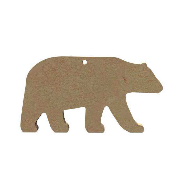 MDF Figuur IJsbeer 10 cm