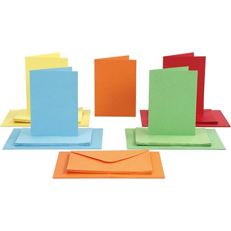 CC Kaarten & Enveloppen Multi 10,5x15cm 50 sets