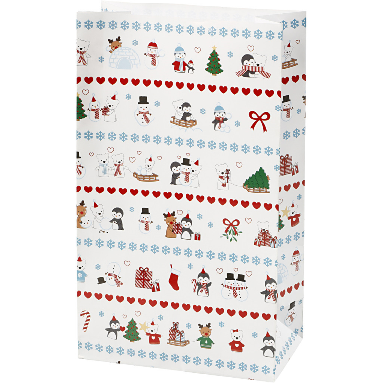 CC Paper Bags 6x12x21 cm Polar 8 pieces