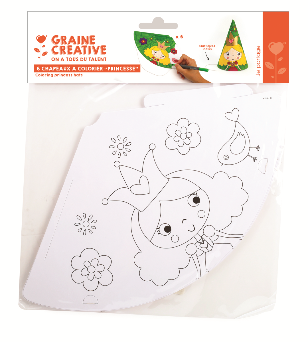 GC Princess Party Hat 6 pcs