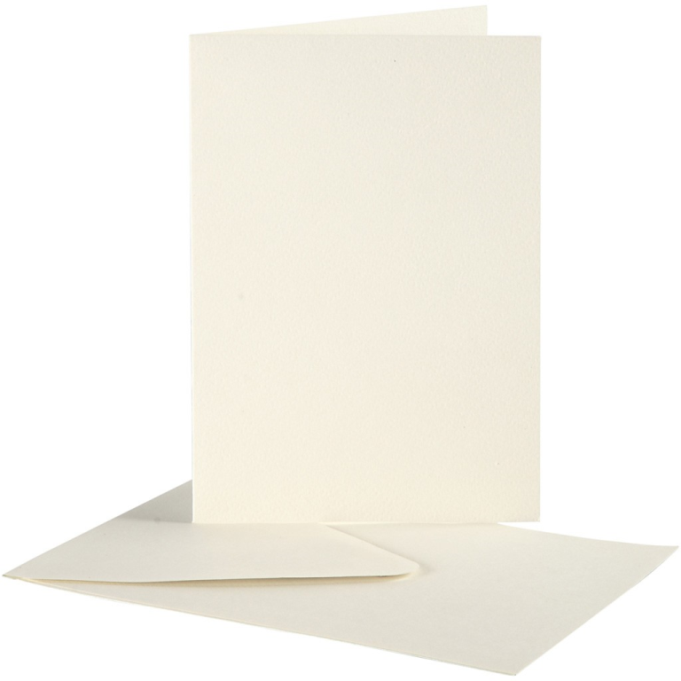 CC Cards & Envelopes 15x10.5 cm Off-white 10 pieces