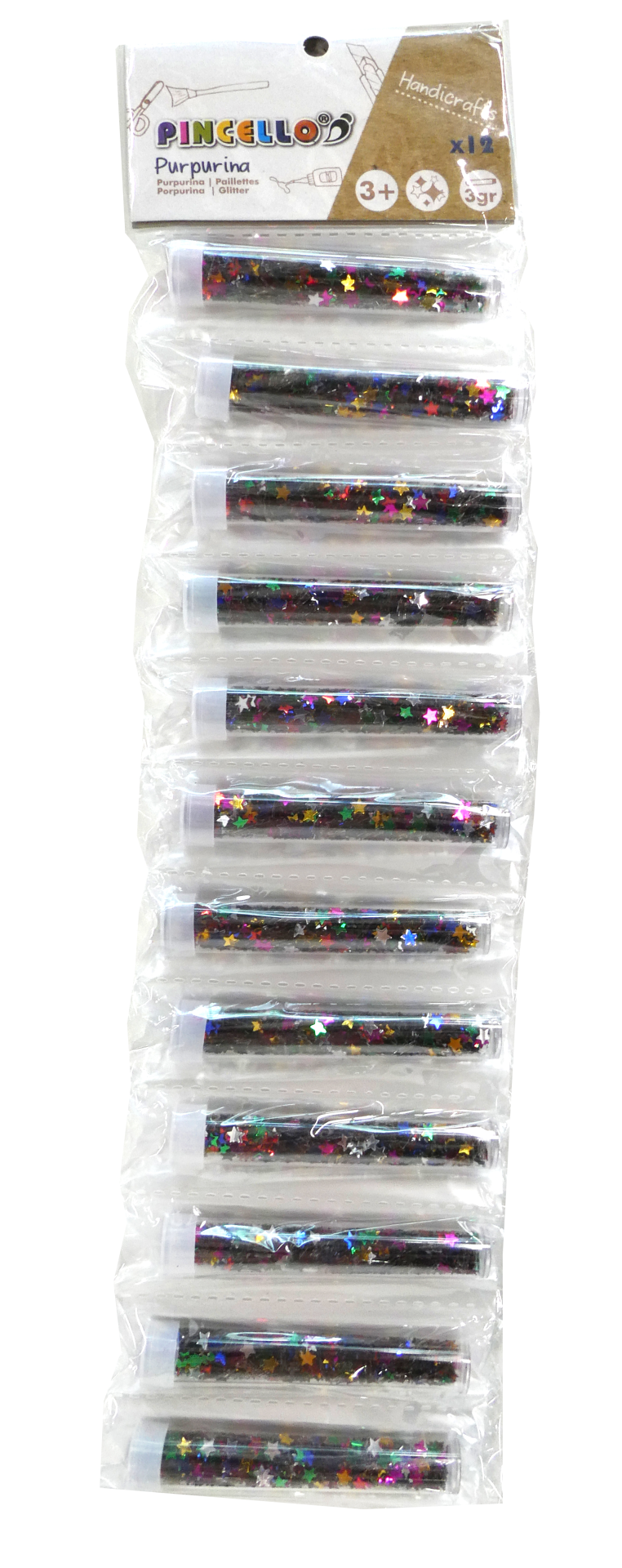 Pincello Star Glitter Set Tubes Multi-colored 12x3gr