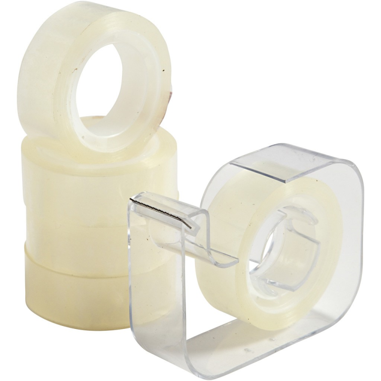 CC Tape met Dispenser 15mm 5 stuks