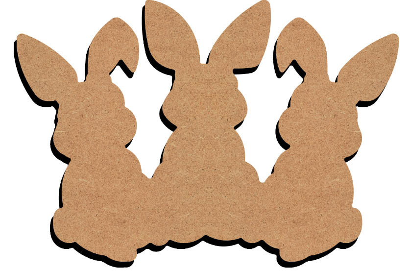 MDF Rabbit Figure 26 cm