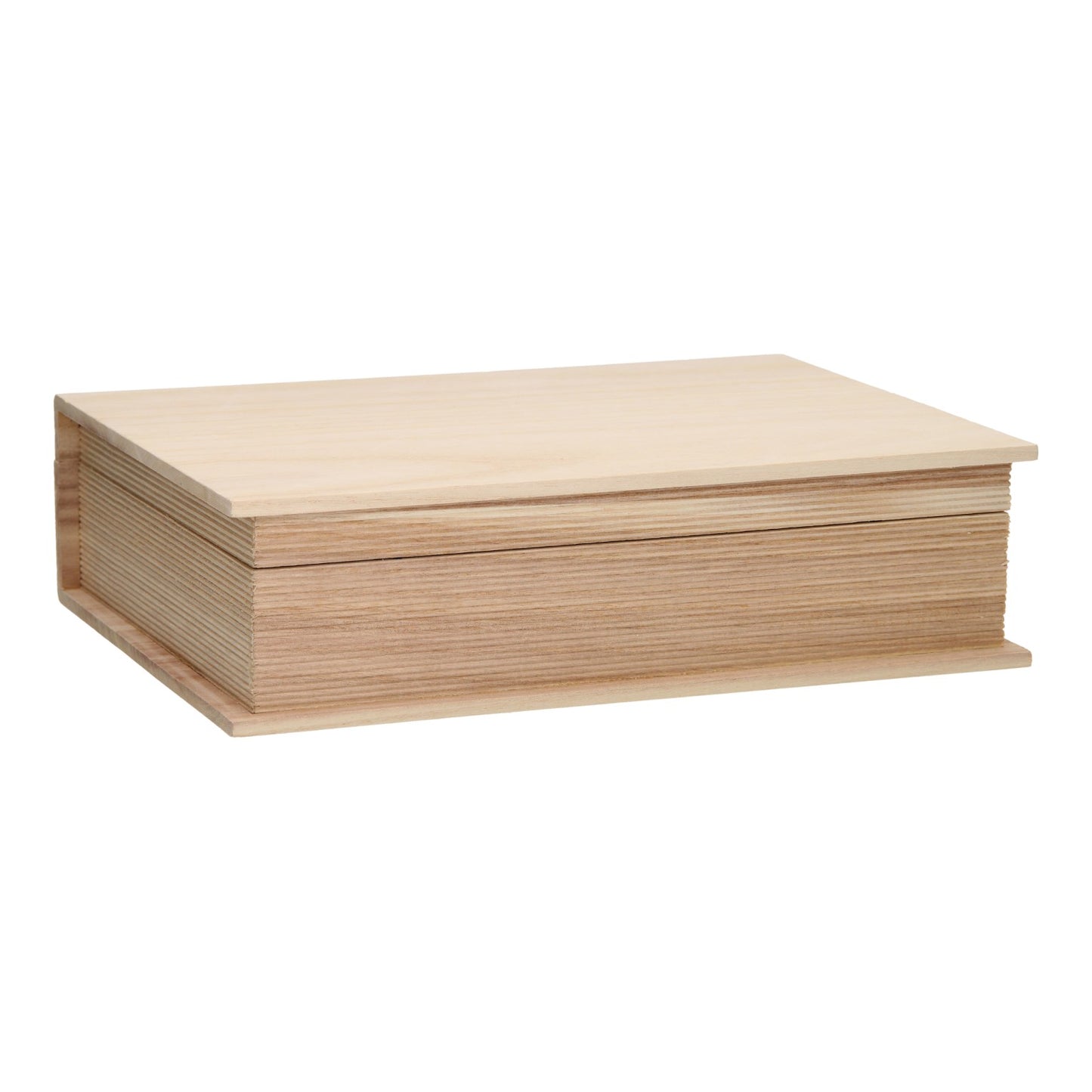 Wooden Box in Book Shape 35.4 x 25.5 x 9.7 cm