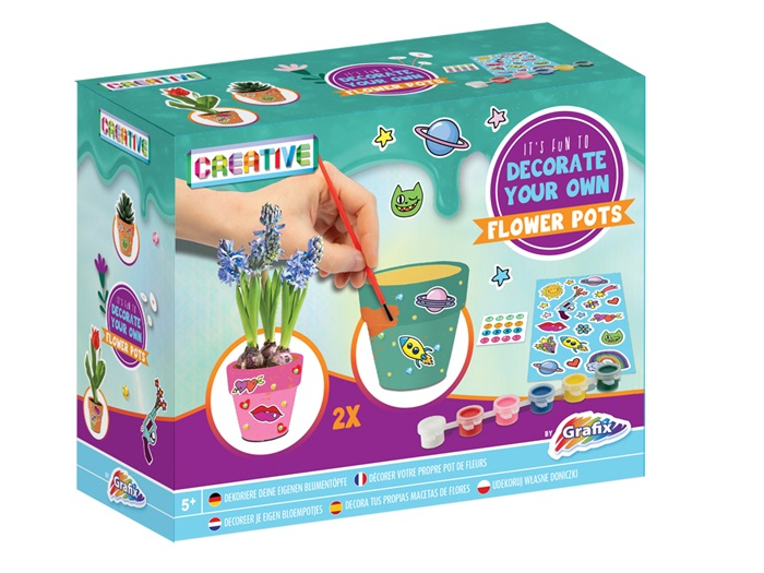 Grafix Bloempotjes Schilderen Set